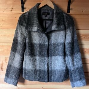 Talbots Wool / Alpaca blend zip up blazer / jacket
